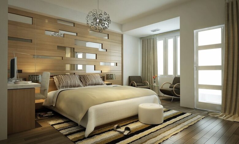 Beautiful bedroom design with elegance
