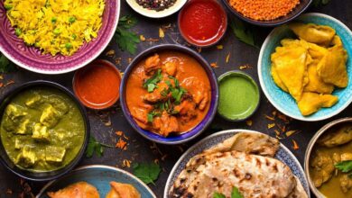 A combination of the rich diversity of Indian food