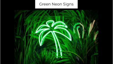 Green Neon Sign