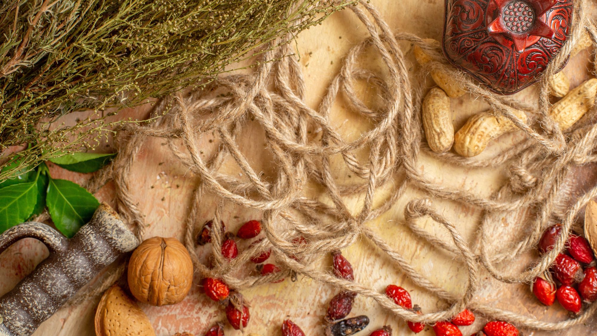 An assortment of natural fiber products for their sustainability