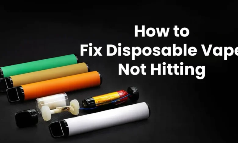 How to Fix a Disposable Vape That Won't Hit