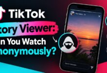 Smartphone showing a TikTok profile with a colored story ring, illustrating how the TikTok story viewer works