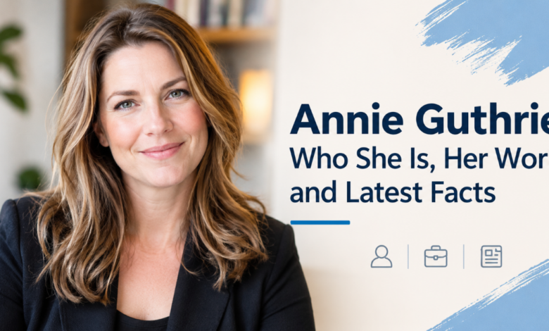 Annie Guthrie, Tucson poet and writer, profile graphic with verified facts (use a licensed or original graphic, not a scraped photo)