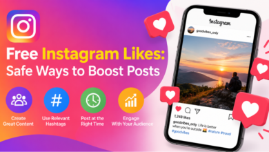 Creator checking Instagram post likes and engagement stats on a smartphone